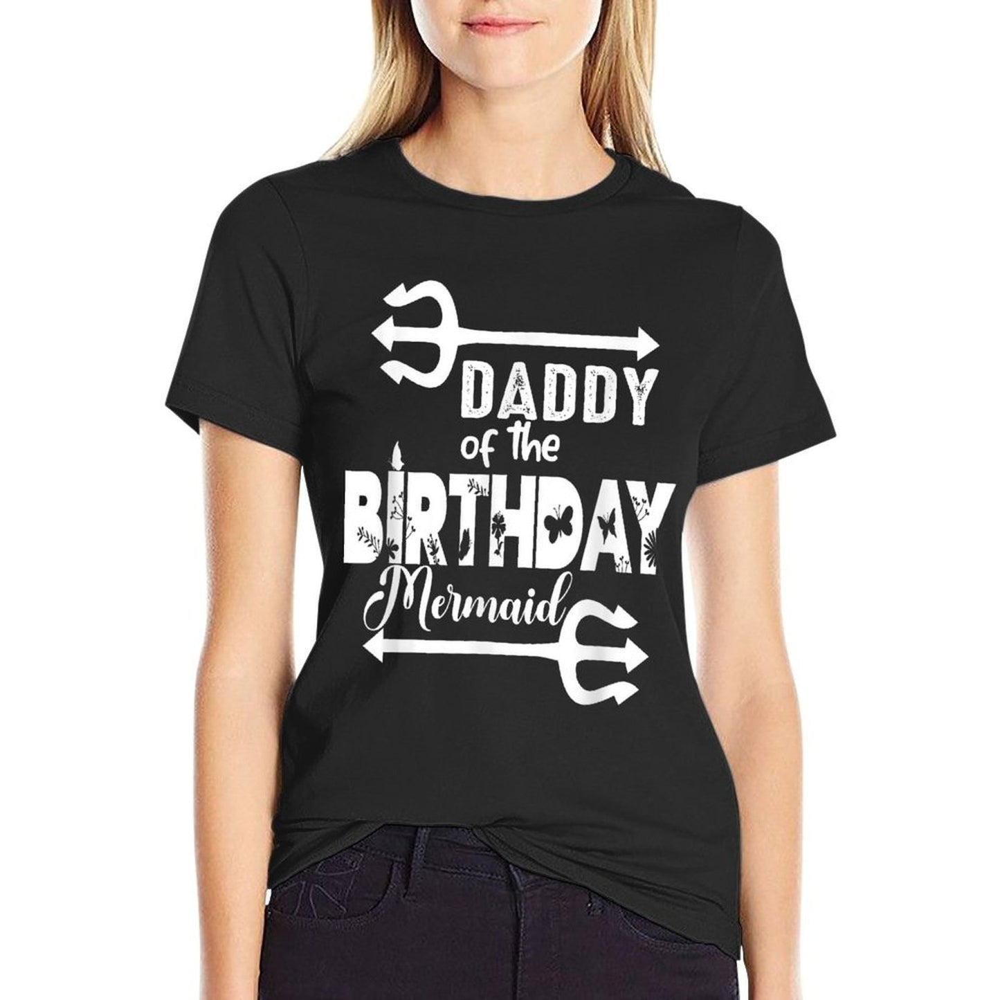 Mermaid Security Merdad Mermen Mermaid Birthday Theme  Trendy Pattern T-Shirt