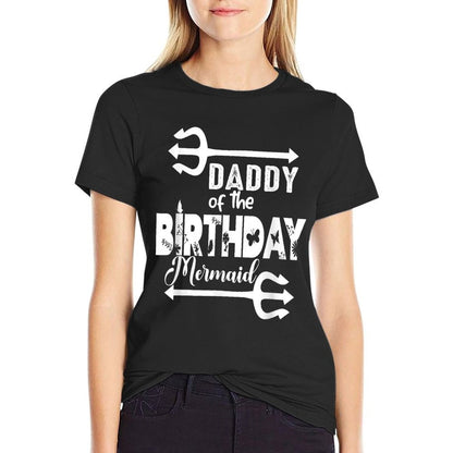 Mermaid Security Merdad Mermen Mermaid Birthday Theme  Trendy Pattern T-Shirt