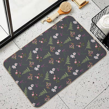 Vintage Flowers  Slip-Resistant Bath Mat