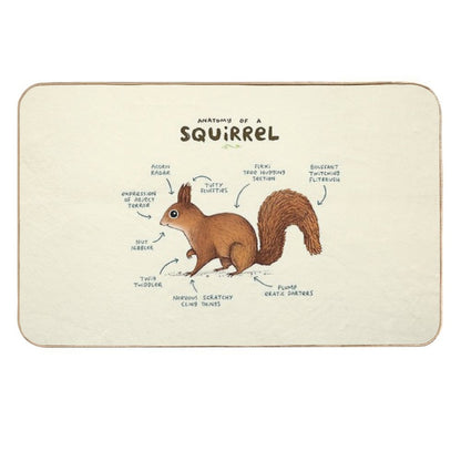 Anatomy of A Squirrel  Versatile Bath Mat
