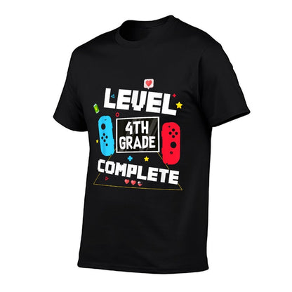 Last Day Of School 4th Grade Level Complete Video Gamer Boys  Vintage-inspired T-Shirt