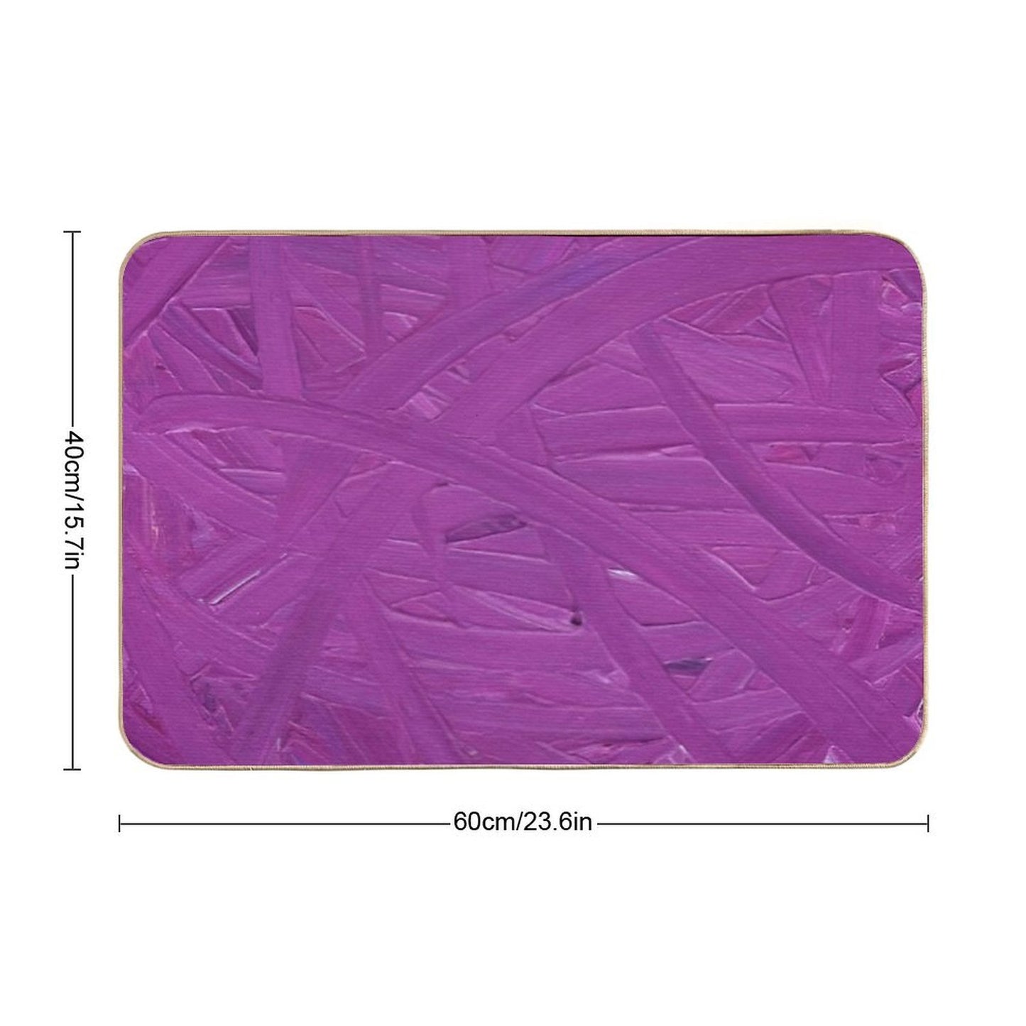 Magenta Arcs  Fade-Resistant Bath Mat