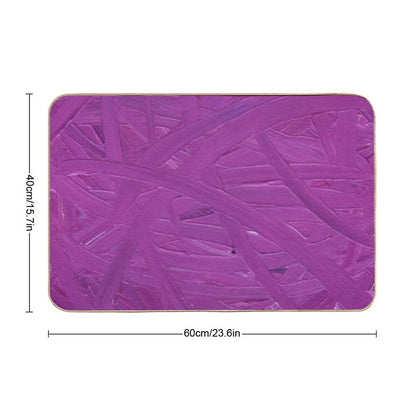 Magenta Arcs  Fade-Resistant Bath Mat