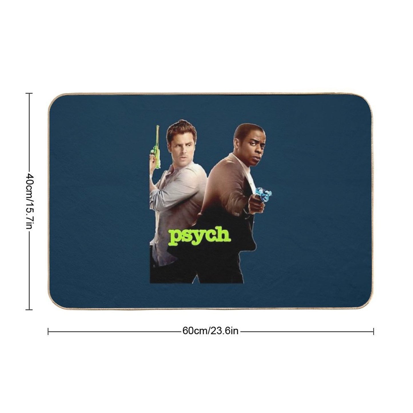 Psych Design  Slip-Resistant Bath Mat