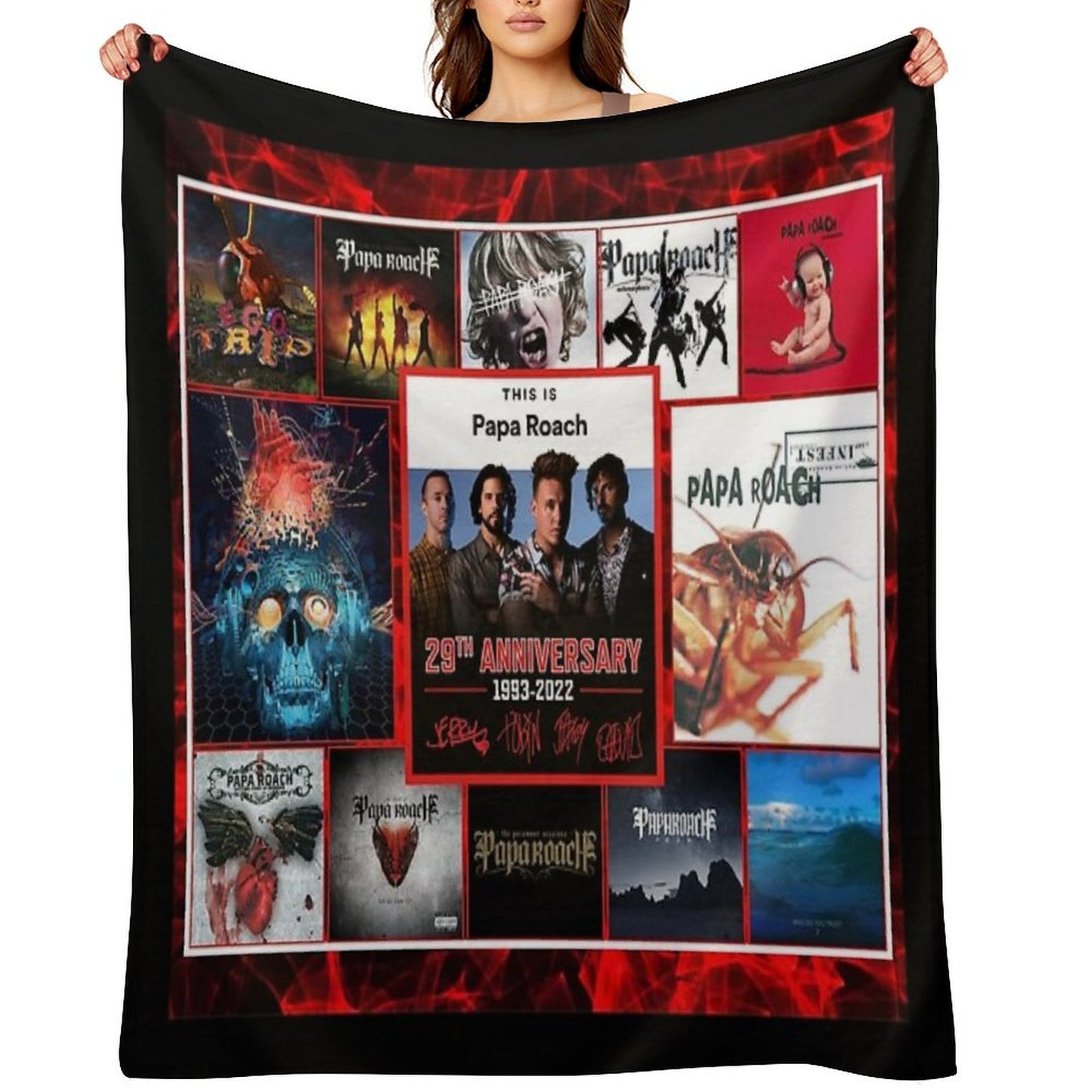 Greatest Albums 29th Anniversary 1993-2022 with Signatures Anti-pilling Throw Blanket