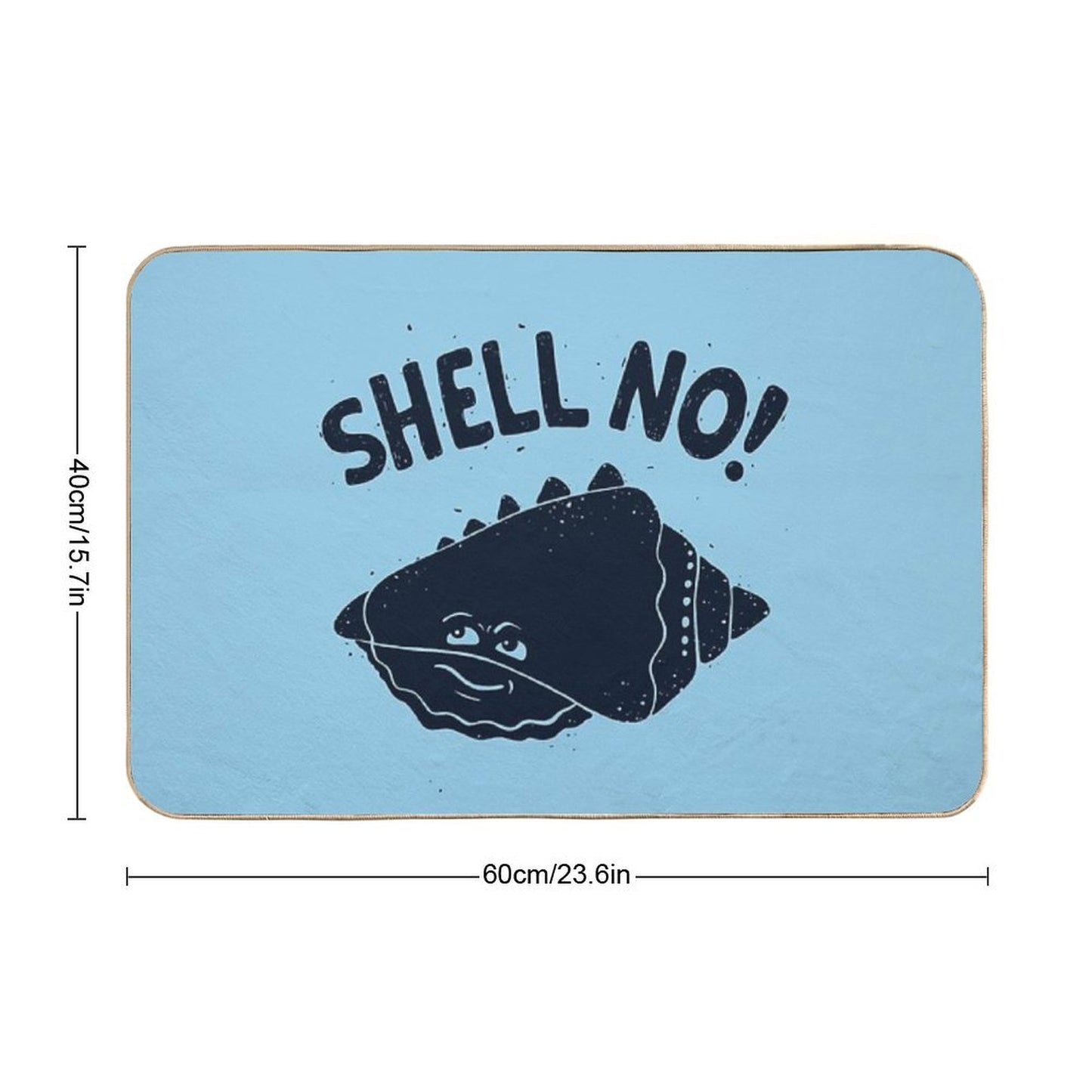 (S)HELL NO.  Slip-Resistant Bath Mat