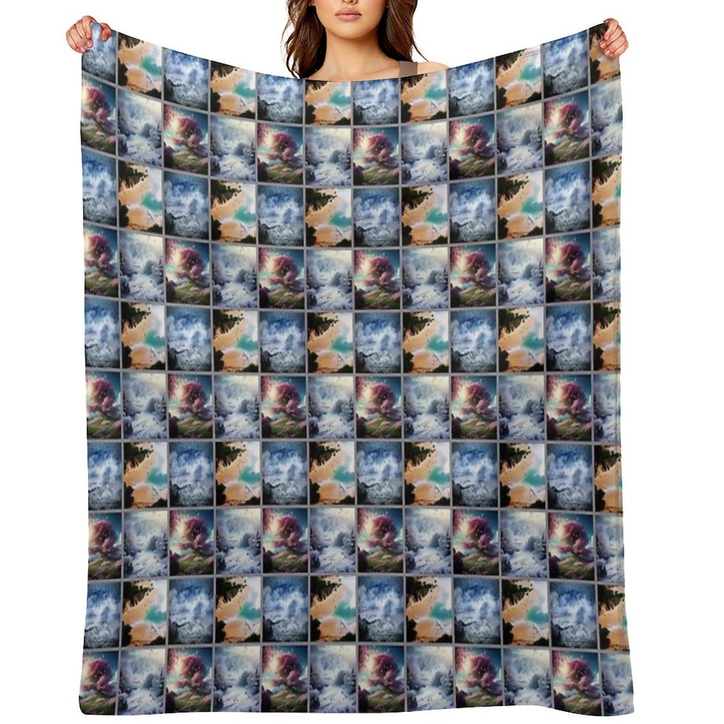 Ocean Through The Seasons Lightweight Throw Blanket