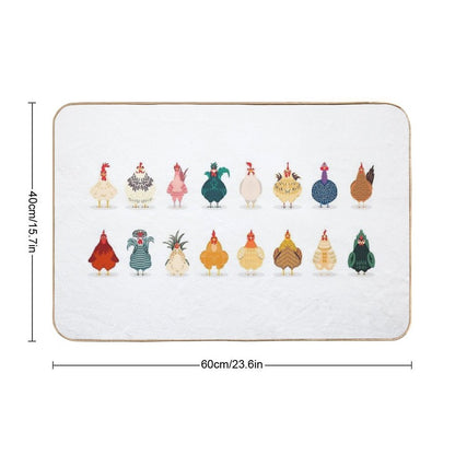 Cute Chicken  Odorless Bath Mat