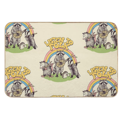 Listen To Folk  Odorless Bath Mat
