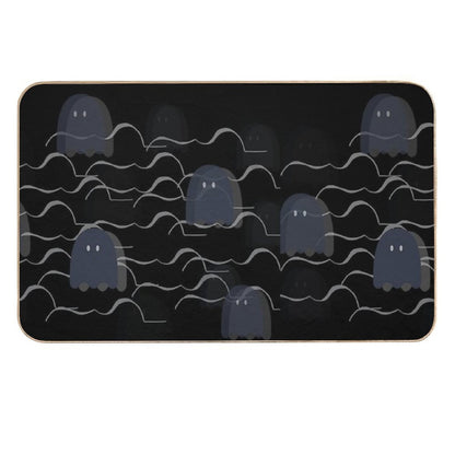 Scary Ghosts.  Stain-Proof Bath Mat