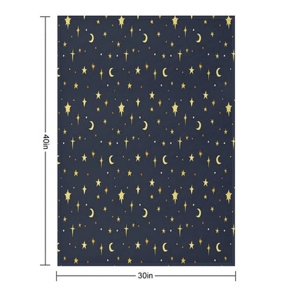 Starry Sky Pattern Multi-functional Throw Blanket