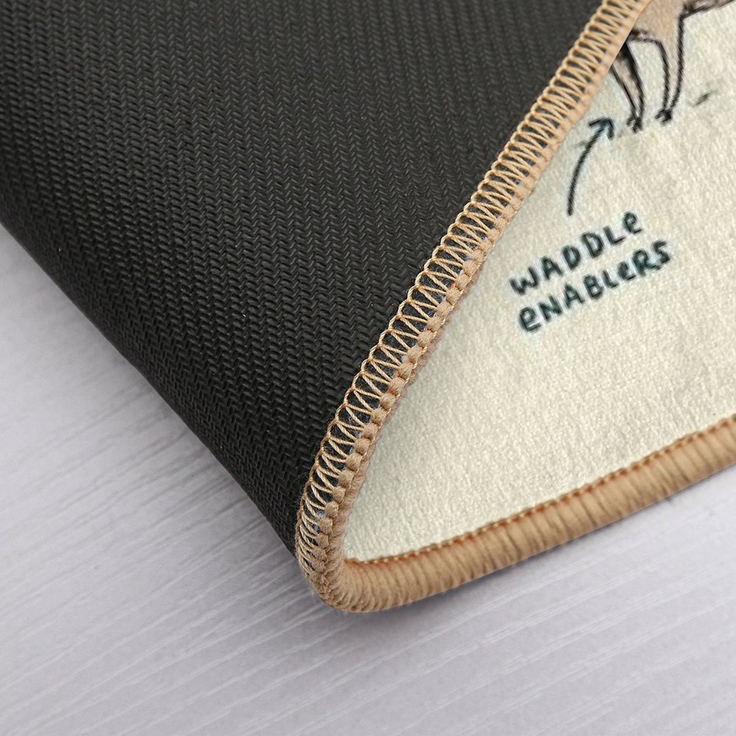 Anatomy of A Pug  Long-Lasting Bath Mat