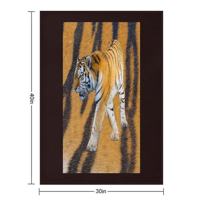 Copy of Copy of Copy of Copy of TIGER IN BEAUTIFUL COLORS. Wrinkle-free Throw Blanket
