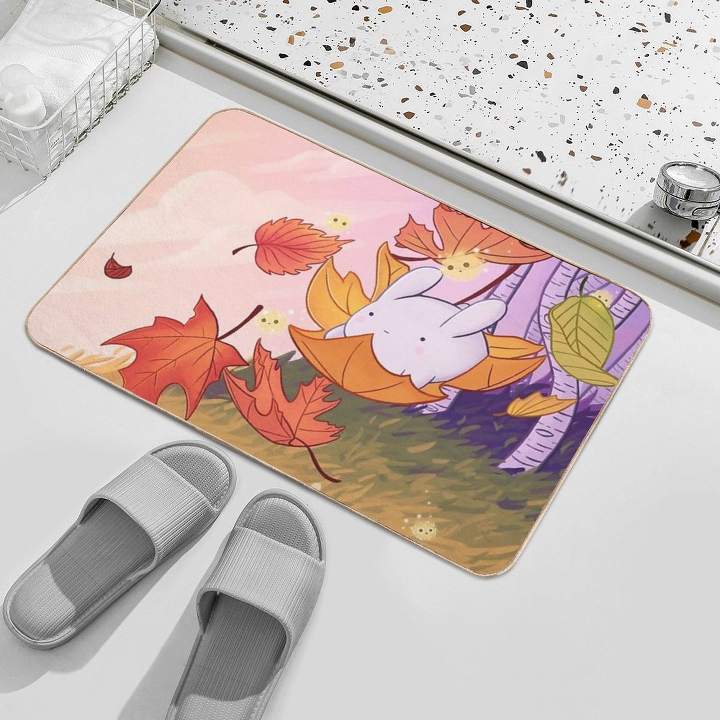 Falling  Absorbent Bath Mat