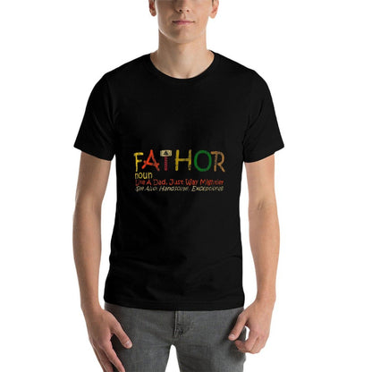 Funny Fathers Gifts, Fa-Thor Like Dad Just Way Mightier  Lightweight T-Shirt