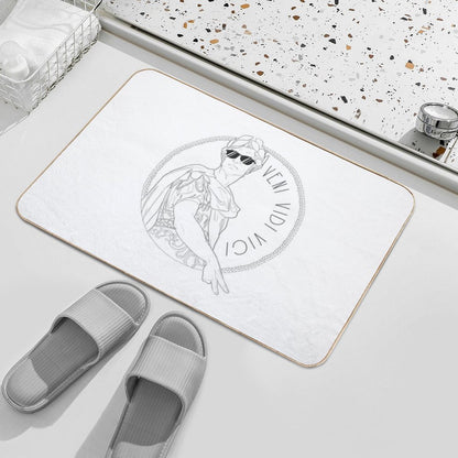 Veni Vidi Vici  Rapid-Drying Bath Mat