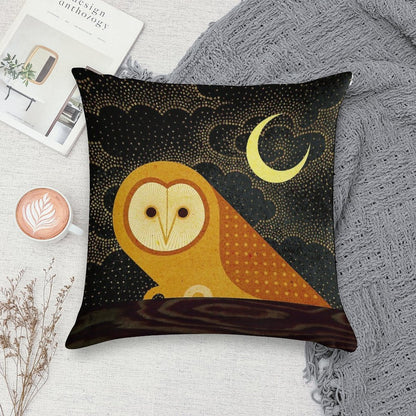 Barn Owl Soft Bedroom Essential Throw Pillow