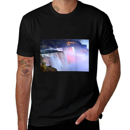 Niagara Falls Evening Twilight Colors Comfortable T-Shirt