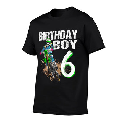 Dirtbike Motocross MX - Borthday Boy 6 Th Birthday Toddler  Breathable T-Shirt