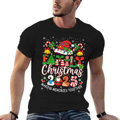 Family Christmas 2025 Matching Outfit Xmas Squad Santa Group  Fade-proof Color T-Shirt