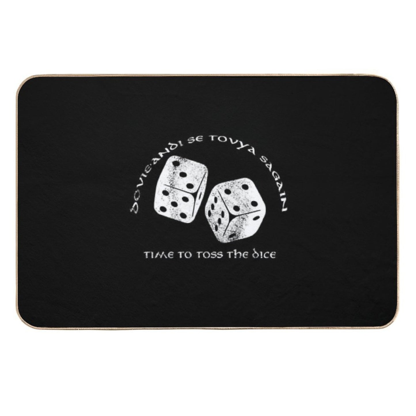 Time To Toss The Dice - Wheel of Time  Long-Lasting Bath Mat