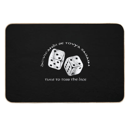 Time To Toss The Dice - Wheel of Time  Long-Lasting Bath Mat