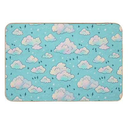 Turquoise Sunset  High-Traffic Bath Mat