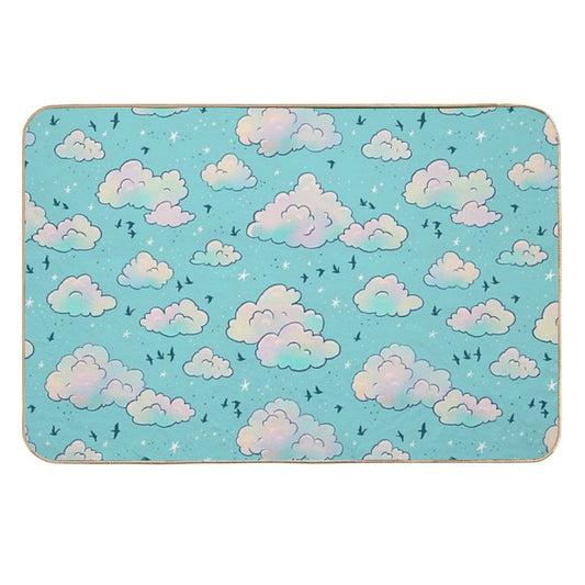 Turquoise Sunset  High-Traffic Bath Mat