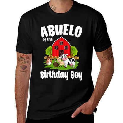 Abuelo Of The Birthday Boy Farm Animal Bday Party  Slim-fit Cut T-Shirt