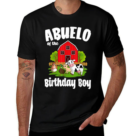 Abuelo Of The Birthday Boy Farm Animal Bday Party  Slim-fit Cut T-Shirt