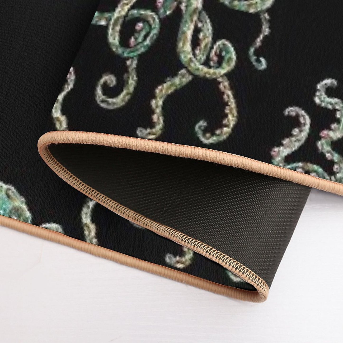 Green Octopus!  Repositionable Bath Mat