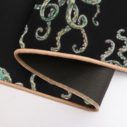 Green Octopus!  Repositionable Bath Mat