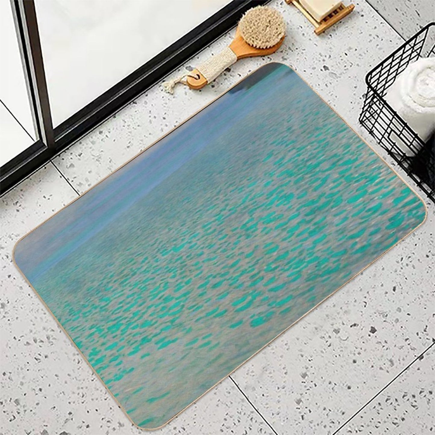 Gustav Klimt - On Lake Attersee  Odorless Bath Mat
