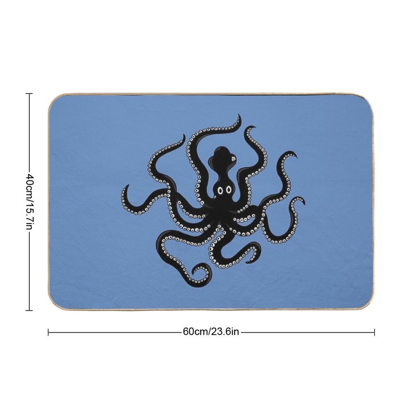 Mycenaean Octopus (3rd Version)  Pet-Safe Bath Mat