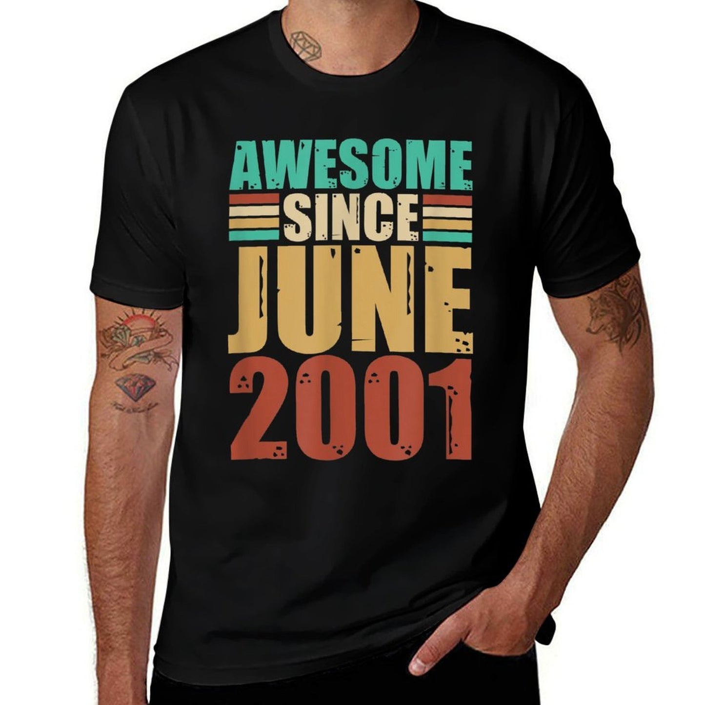 Awesome Since June 2001 21 Years Old 21st Birthday  Classic T-Shirt
