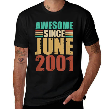 Awesome Since June 2001 21 Years Old 21st Birthday  Classic T-Shirt