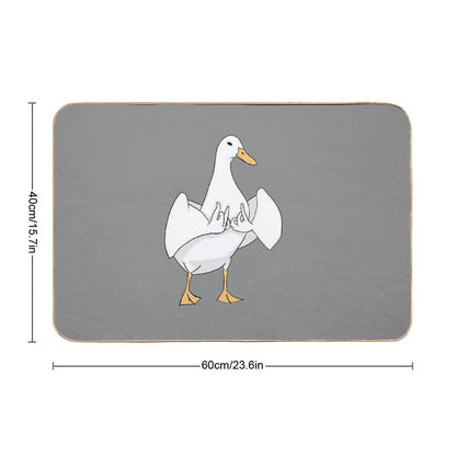 Gang Sign Duck  Easy Maintenance Bath Mat