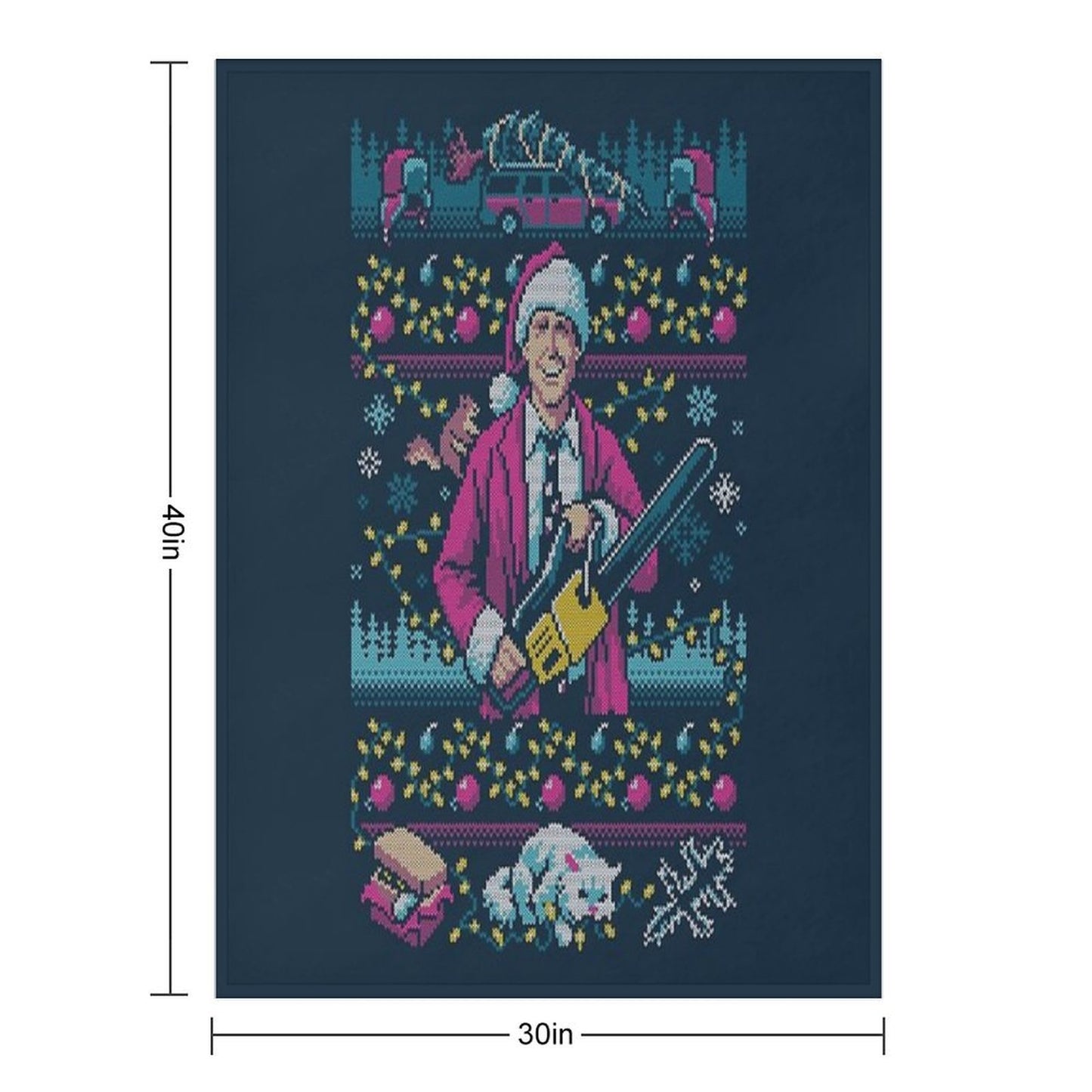 Hap, Hap, Happiest Sweater This Side of The Nuthouse Versatility Throw Blanket