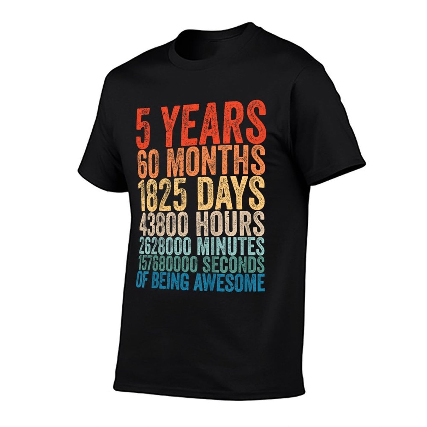 Awesome 5th Birthday Kids 5-YO Boys Girls 5 Years Old  Vintage-inspired T-Shirt