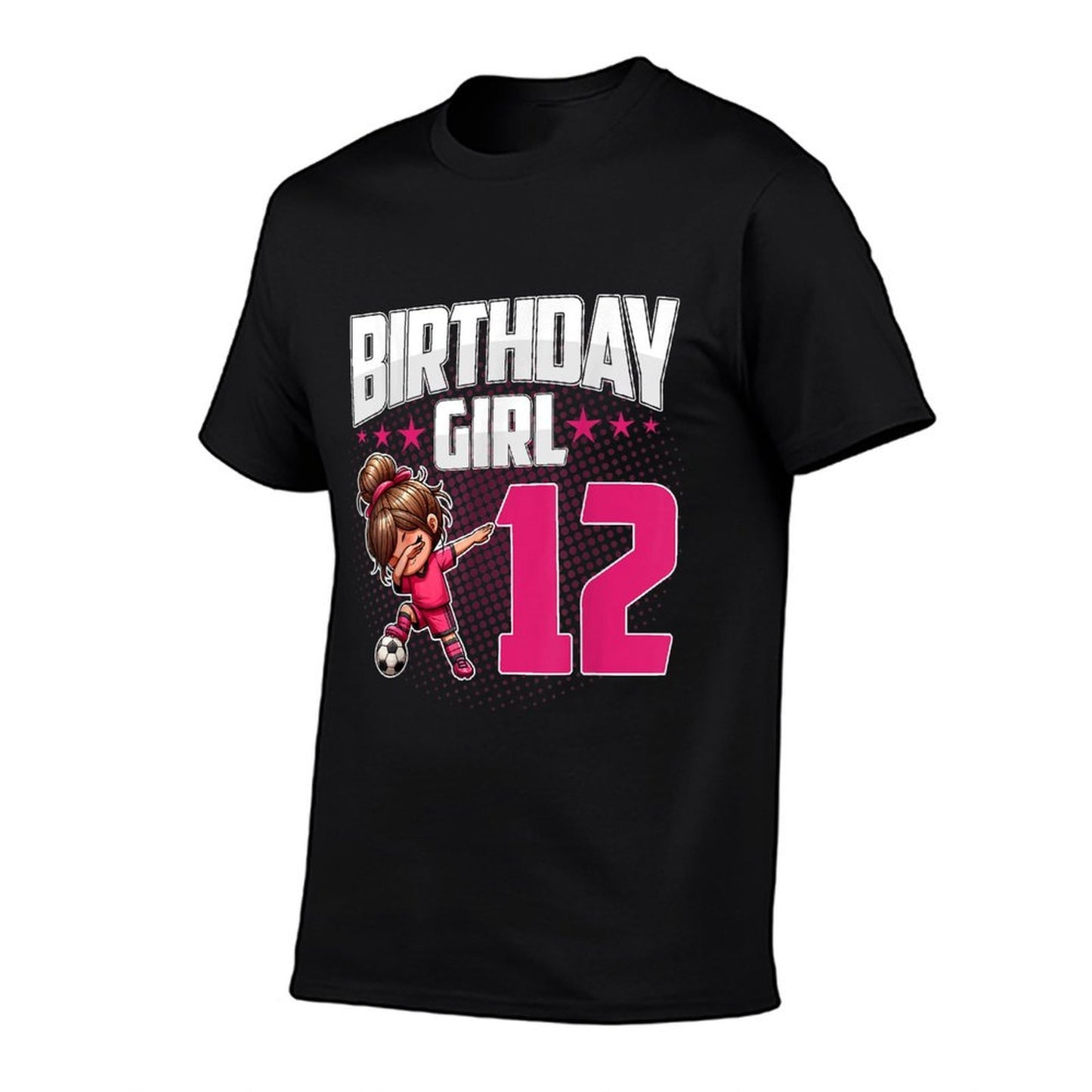12th Birthday Girl Soccer Dabbing 12 Years Old Girl Birthday  Versatile T-Shirt