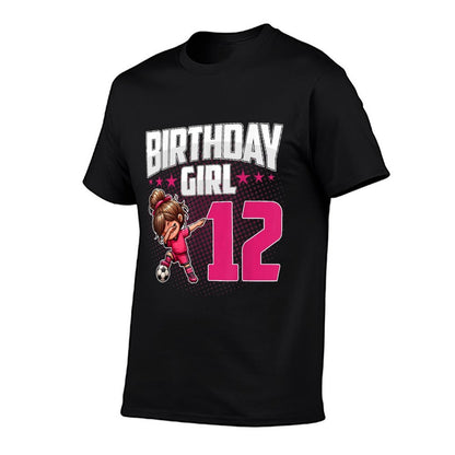 12th Birthday Girl Soccer Dabbing 12 Years Old Girl Birthday  Versatile T-Shirt