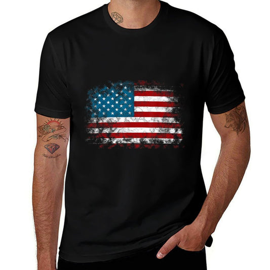 4th of July for Men Women – Patriotic Red White Blue  Graphic-printed T-Shirt