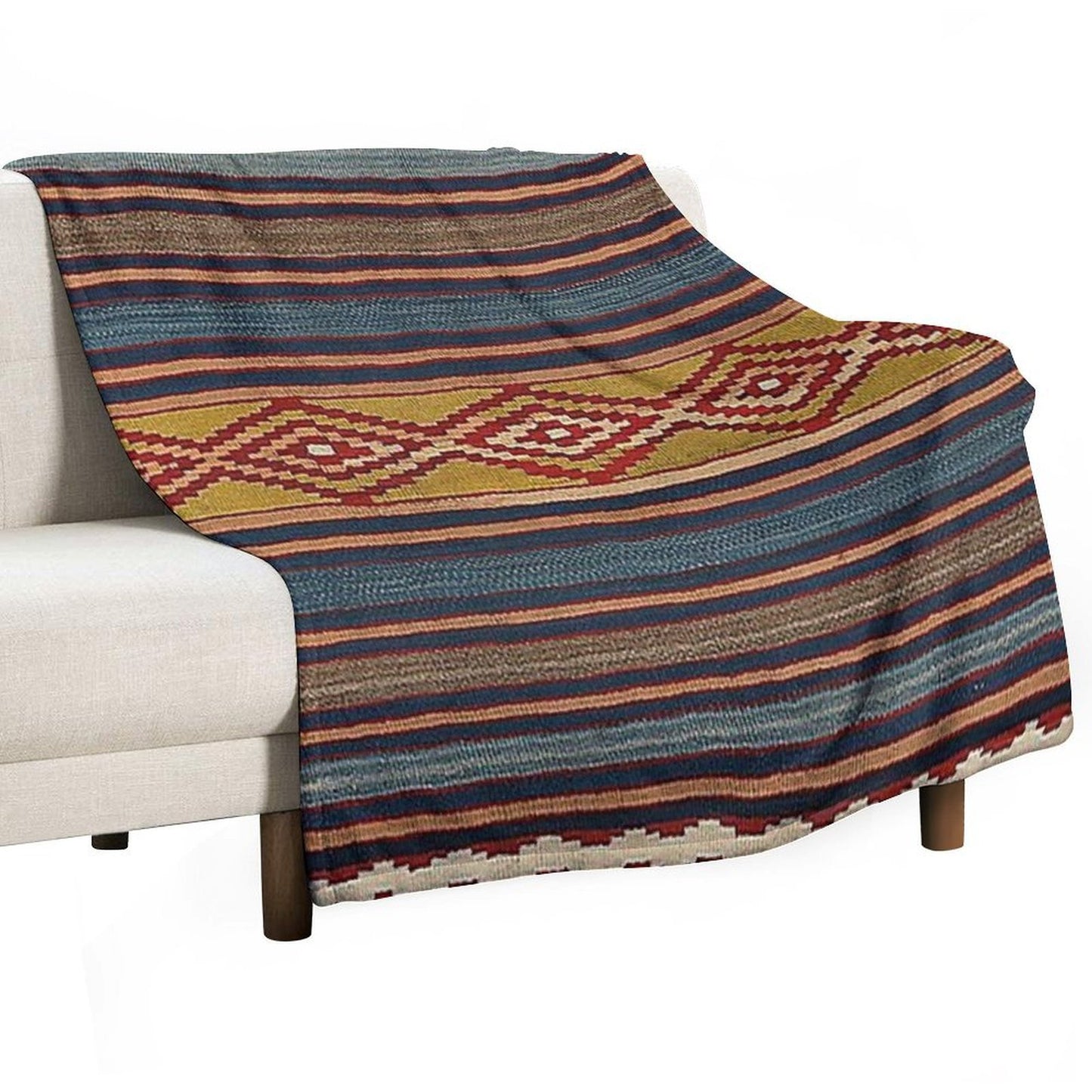Navajo Blanket,southwestern Art,native American Art,indian Art,arizona,dessert,geometric Pattern,bow And Arrows,cowboys And Indi Anti-pilling Throw Blanket