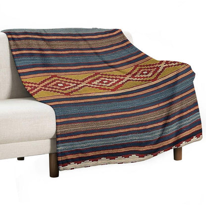 Navajo Blanket,southwestern Art,native American Art,indian Art,arizona,dessert,geometric Pattern,bow And Arrows,cowboys And Indi Anti-pilling Throw Blanket