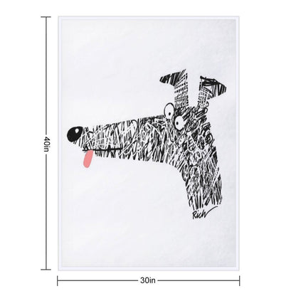 Scribblehound Velvety-soft Throw Blanket