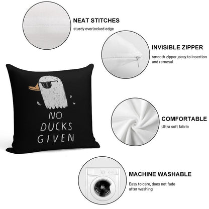 No Ducks Given Soft Bedroom Essential Throw Pillow