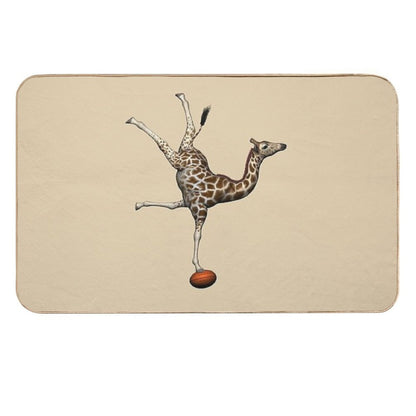 Balancing Giraffe  Odorless Bath Mat