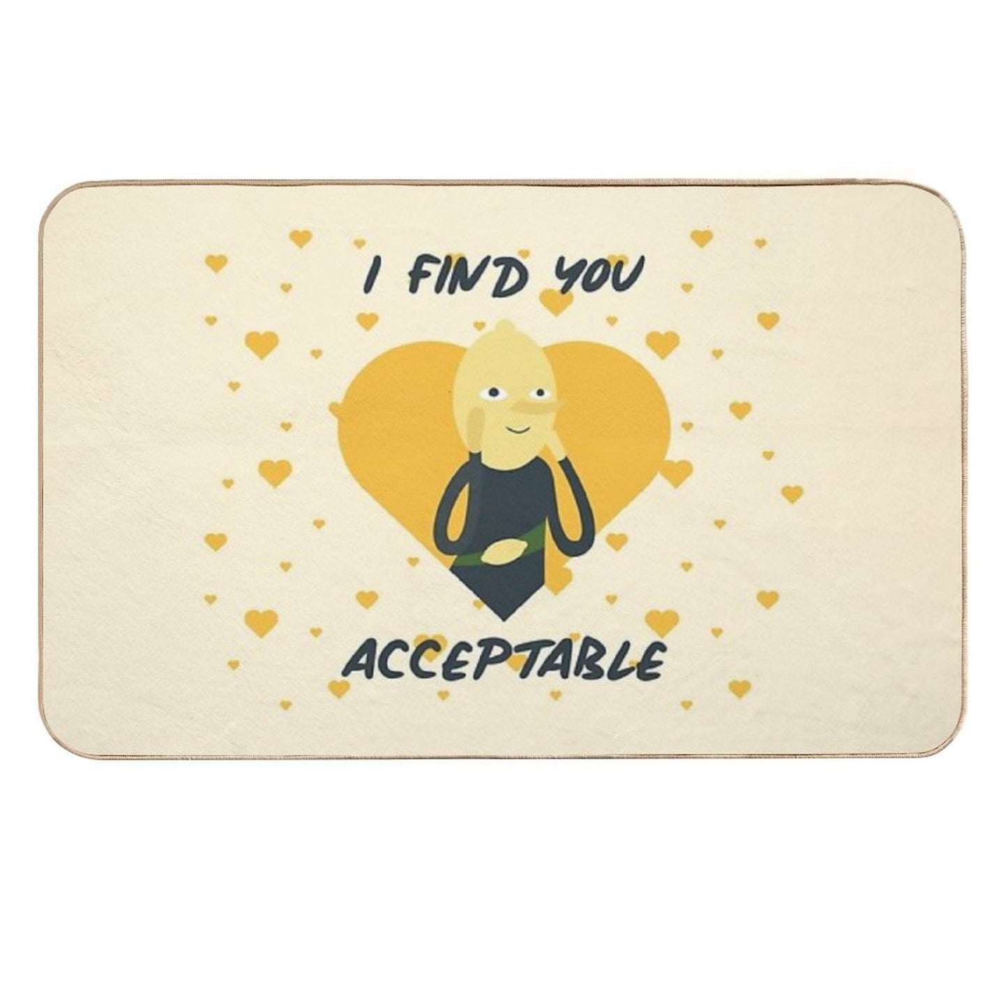 I Find You Acceptable (Adventure Time)  Easy Maintenance Bath Mat
