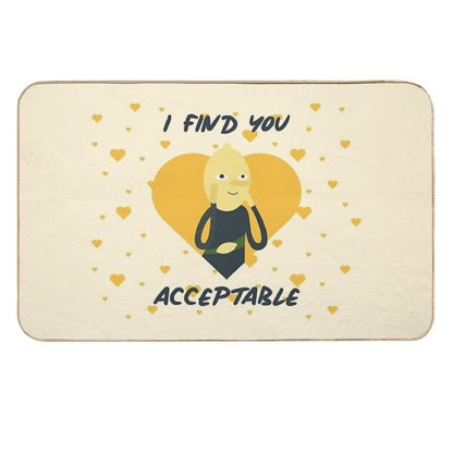 I Find You Acceptable (Adventure Time)  Easy Maintenance Bath Mat