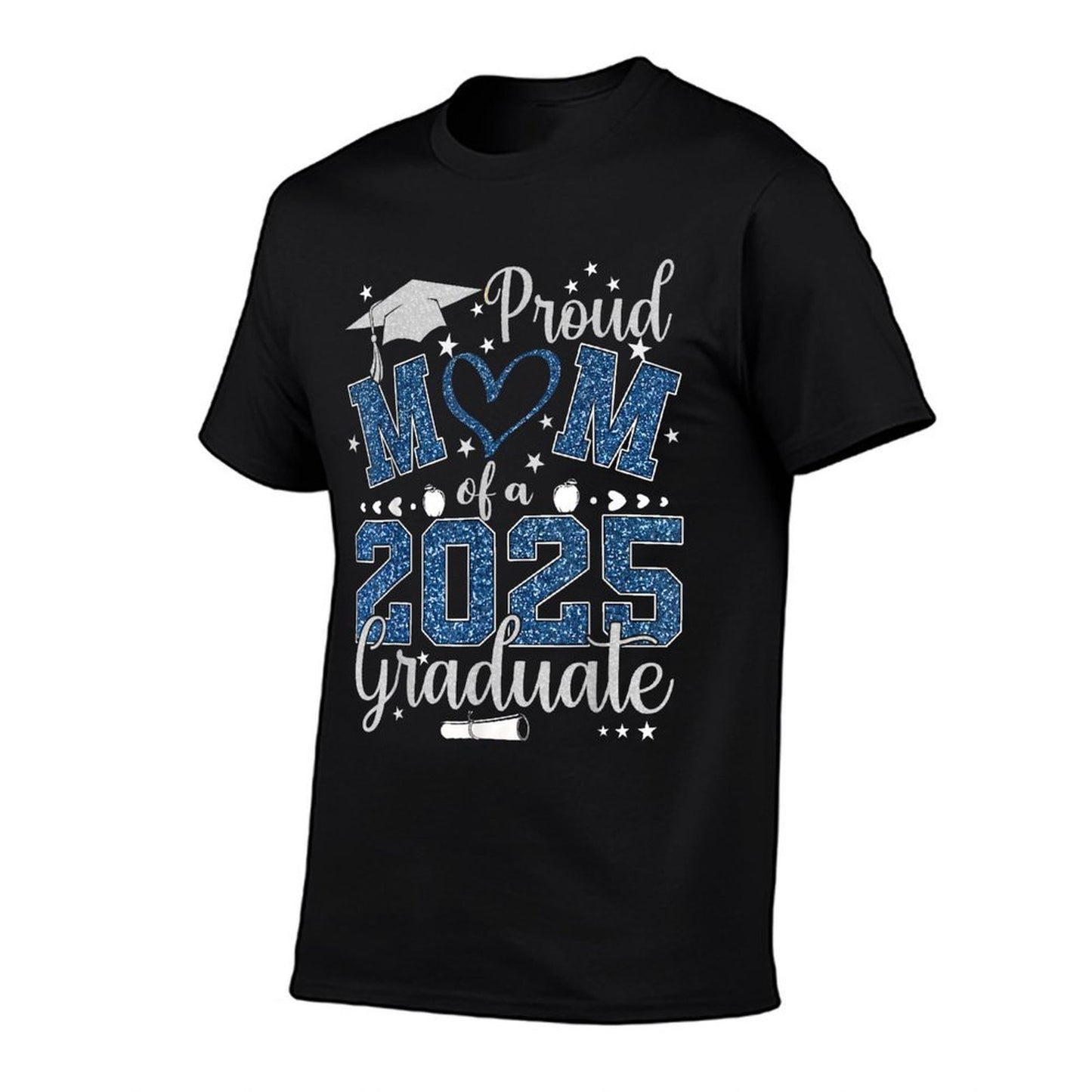 Proud Mom Of A Class Of 2025 Graduate 2025 Senior Mom 2025  Wrinkle-resistant T-Shirt
